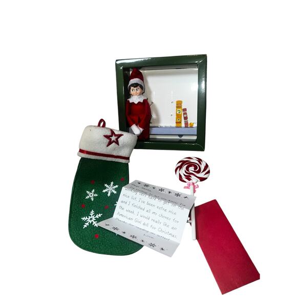 Vintage 2005 American Girl The Elf On The Shelf Set, christmas stocking, santa - Picture 1 of 8